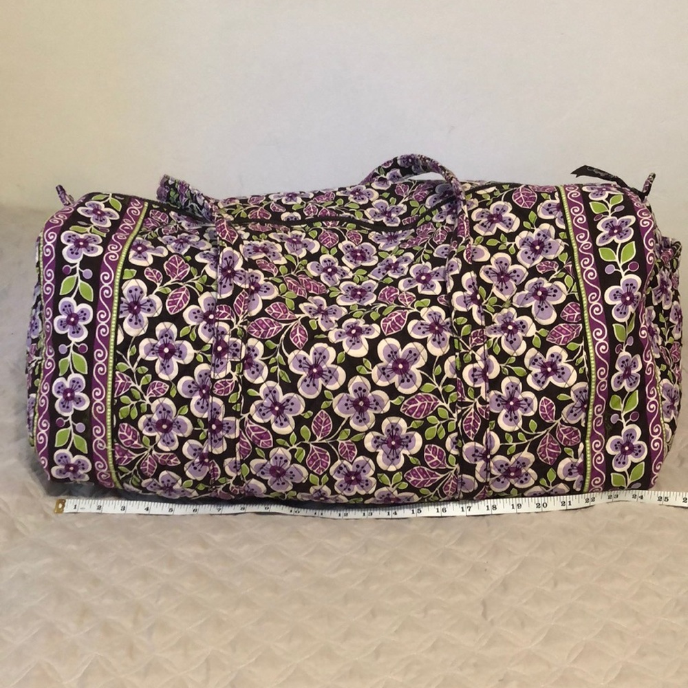 Vera Bradley large duffel in Plum Petals